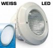 LED Scheinwerfer WEISS - komplett mit Einbaunische