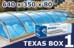 Poolüberdachung - TEXAS BOX 1 - CLEAR - 640 x 350 x 80 cm - 3 Module