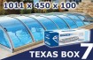 Poolüberdachung - TEXAS BOX 7 - CLEAR - 1011 x 450 x 100 cm - 4 Module