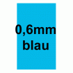 Folie 0.6 mm, Sonderanfertigung, BLAU, per m2, Mod. 3